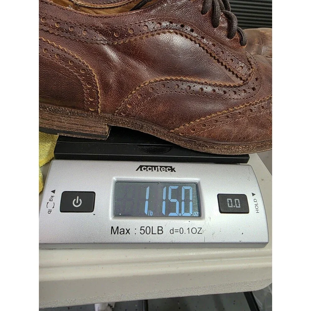 Bed Stu Corsico Tan Driftwood Brown Wingtip Oxfords - Men's 9